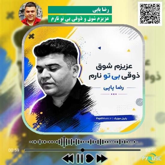 دانلود آهنگ عزیزم شوق و ذوقی بی تو نارم رضا پاپی